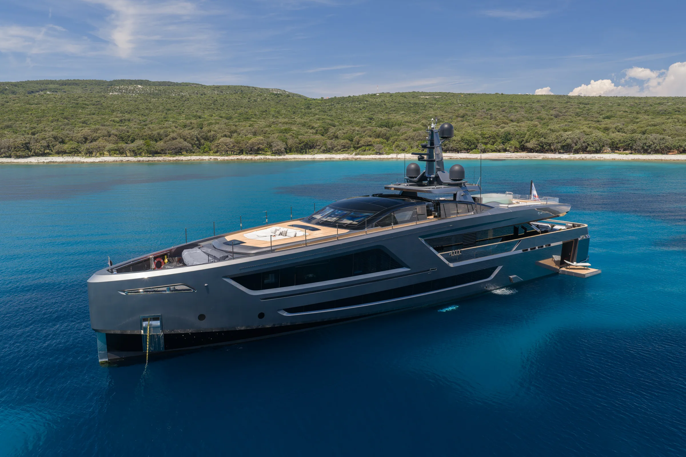 Yacht photographer Croatia - PANAM yacht exterior drone photography